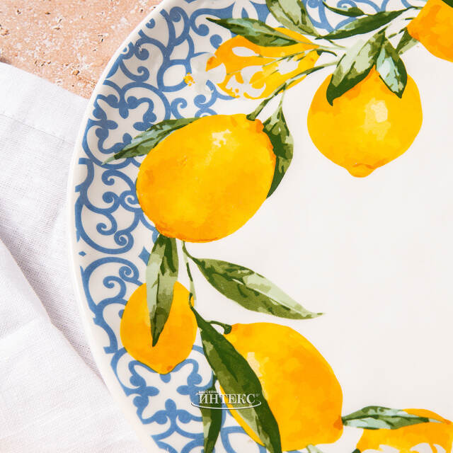 Сервировочное блюдо Capri Lemony 39*31 см Boltze