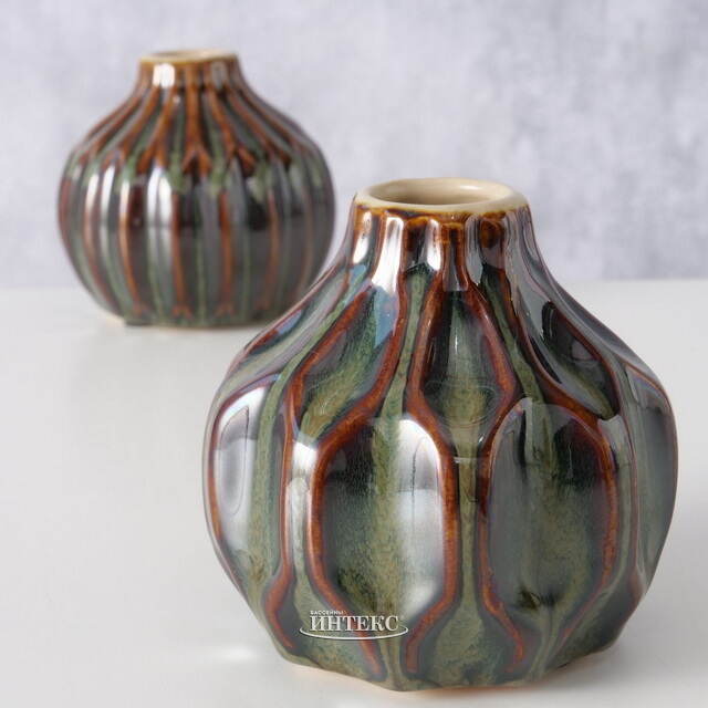 Набор керамических ваз Клермон 10 см, 2 шт Boltze (Больтце)