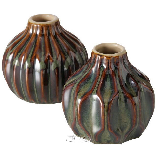 Набор керамических ваз Клермон 10 см, 2 шт Boltze (Больтце)