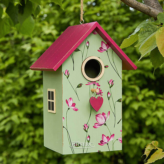Садовое украшение Скворечник Primula 22 см оливковый Boltze