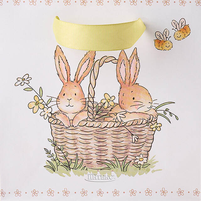 Подарочный пакет Зайчата: Джереми и Джо 17*17 см Boltze (Больтце)