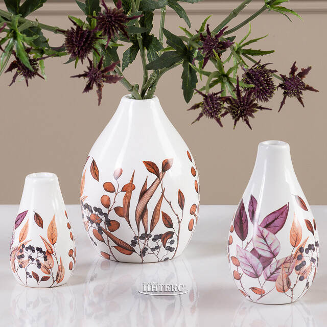 Набор керамических ваз Rosamel 8-12 см, 3 шт Boltze