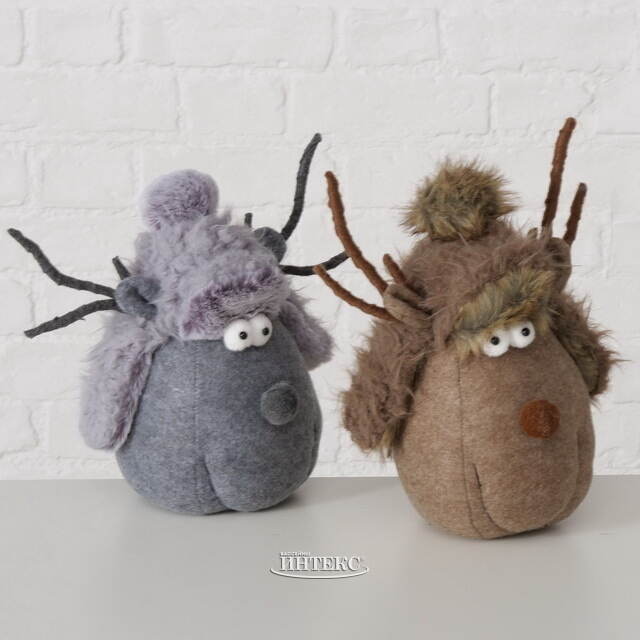 Дверной стоппер Олень Milwaukee 26 см серый Boltze (Больтце)