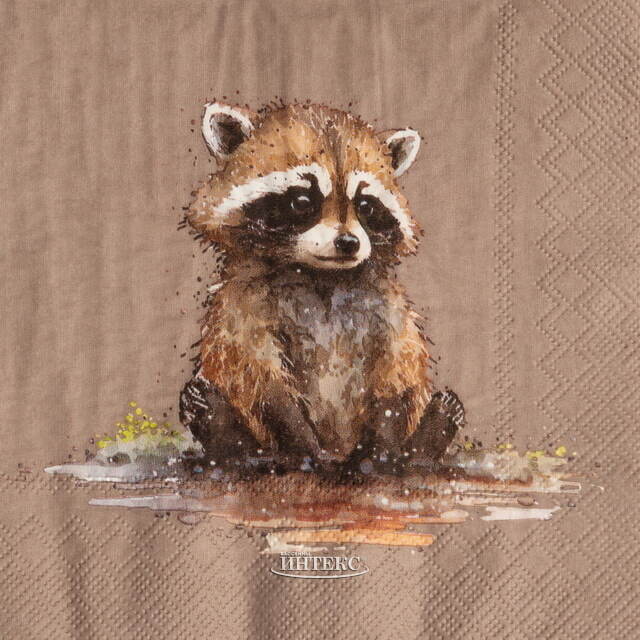 Бумажные салфетки Енот Марс 17*17 см, 20 шт  Boltze (Больтце)