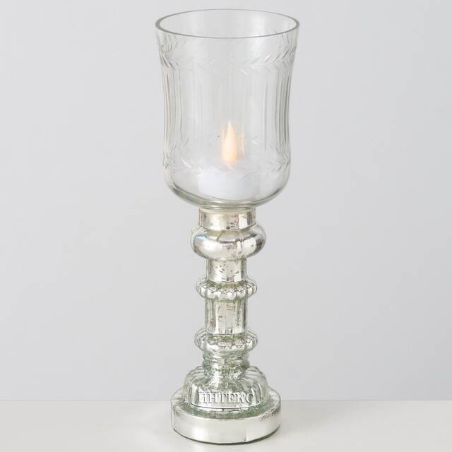Стеклянный подсвечник-бокал Ирвинг 26 см Boltze (Больтце)