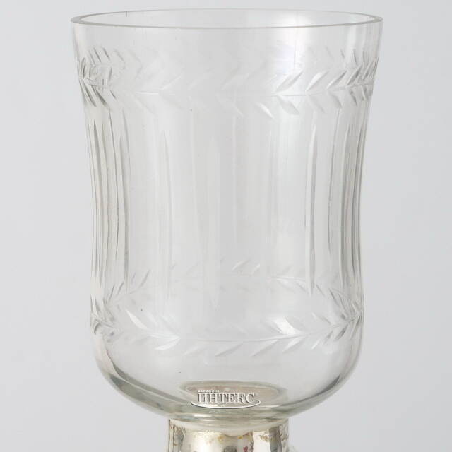 Стеклянный подсвечник-бокал Ирвинг 26 см Boltze (Больтце)