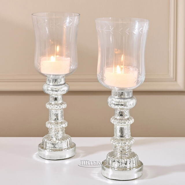 Стеклянный подсвечник-бокал Ирвинг 26 см Boltze (Больтце)