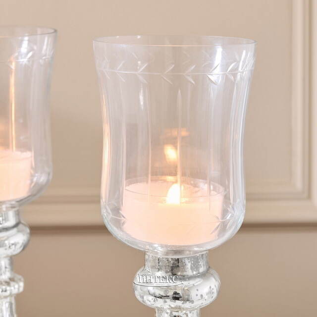 Стеклянный подсвечник-бокал Ирвинг 26 см Boltze (Больтце)