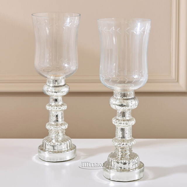 Стеклянный подсвечник-бокал Ирвинг 26 см Boltze (Больтце)