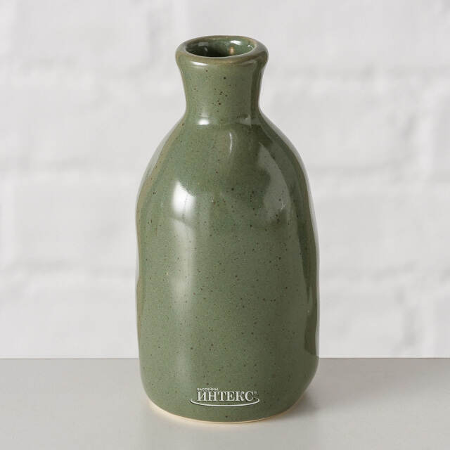 Керамическая ваза Фуэнте-Аламо 8 см зеленая Boltze (Больтце)