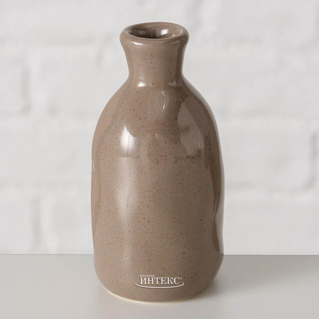 Керамическая ваза Фуэнте-Аламо 8 см коричневая Boltze (Больтце)