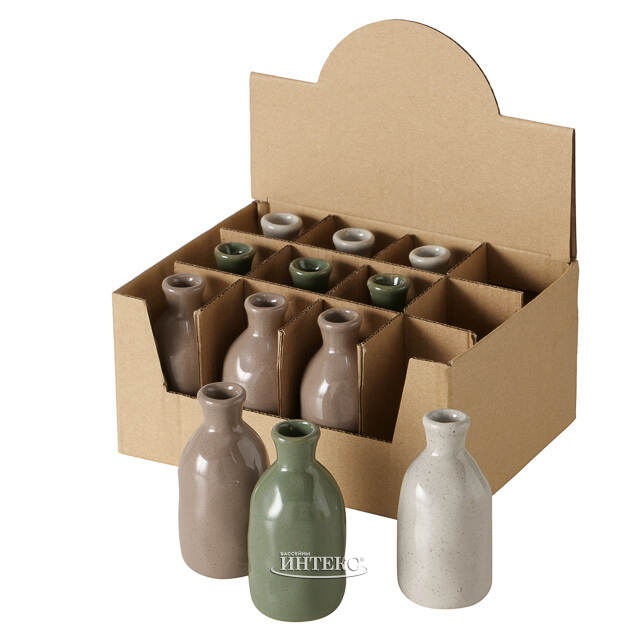 Керамическая ваза Fuente Alamo 8 см кремовая Boltze