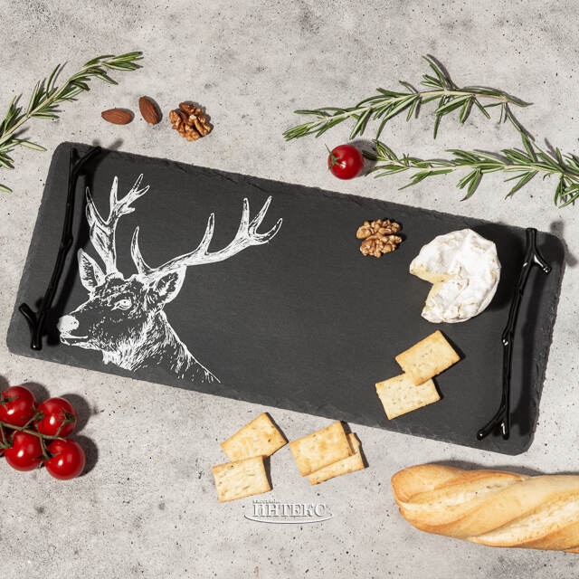 Набор подносов из сланца Moritz 35-40 см, 2 шт Boltze