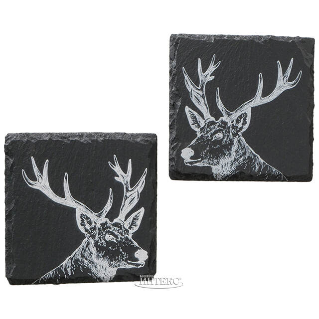 Набор подставок из сланца Moritz 11 см, 4 шт Boltze