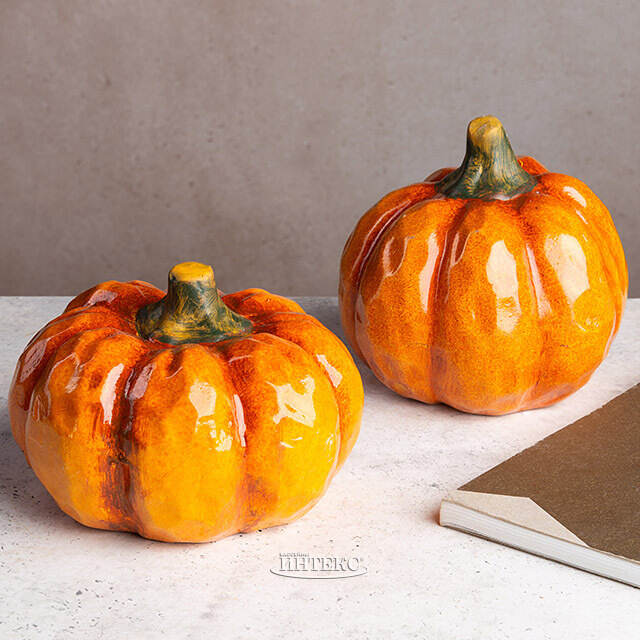 Набор декоративных фигур Тыквы Swindon 14 см, 2 шт Boltze
