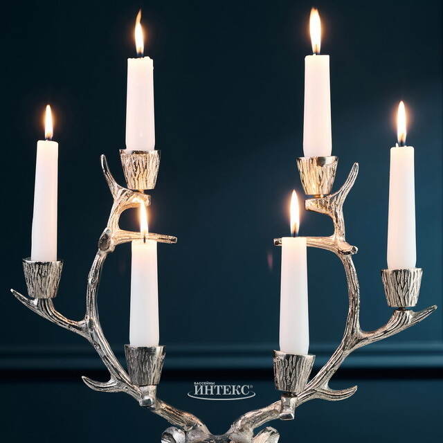 Подсвечник-канделябр Олень Уондер 40 см Boltze (Больтце)