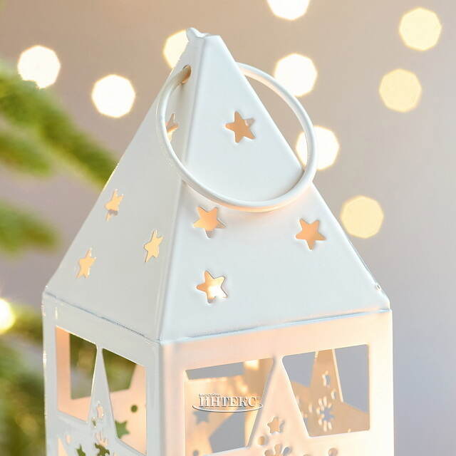 Декоративный подсвечник-домик Лестер 14 см белый Boltze (Больтце)