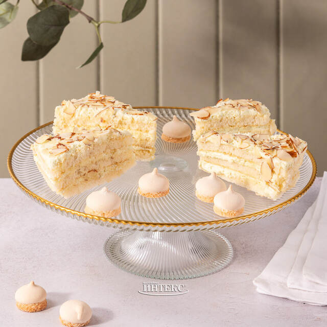 Подставка для торта Mirol 26 см, стекло Boltze