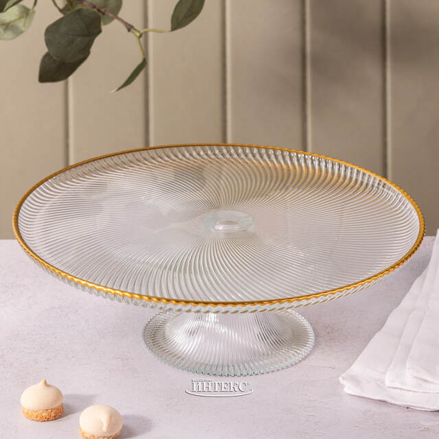 Подставка для торта Mirol 26 см, стекло Boltze