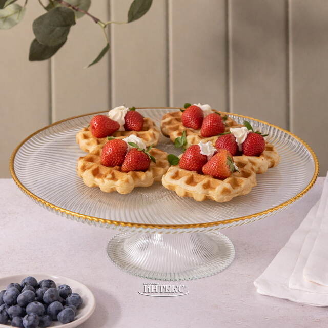 Подставка для торта Mirol 26 см, стекло Boltze