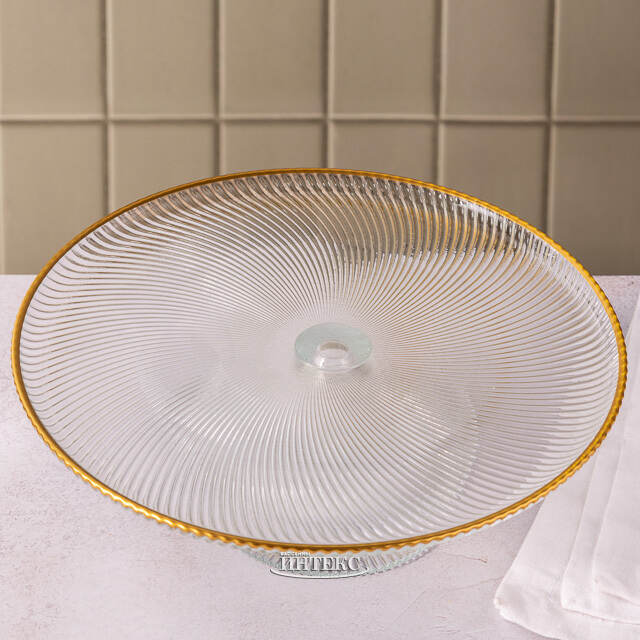 Подставка для торта Mirol 26 см, стекло Boltze