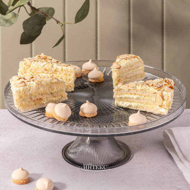 Подставка для торта Hitam 28 см, стекло Boltze