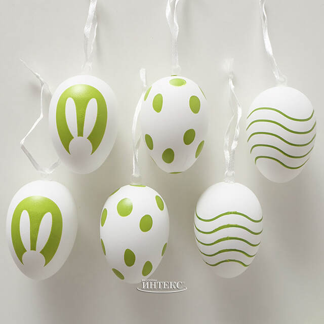 Пасхальные украшения Яйца: Spring Joy 6 см, 6 шт, подвеска  Boltze