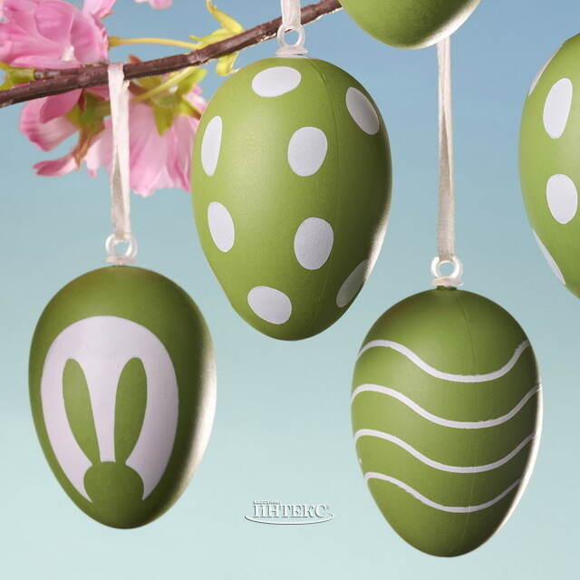 Пасхальные украшения Яйца - Весеннее Настроение 6 см, 6 шт Boltze (Больтце)