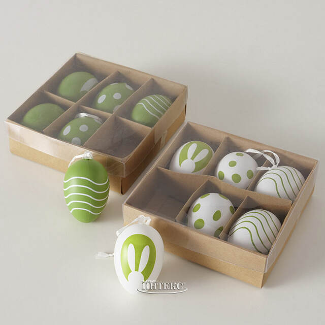 Пасхальные украшения Яйца: Spring Joy 6 см, 6 шт, подвеска  Boltze