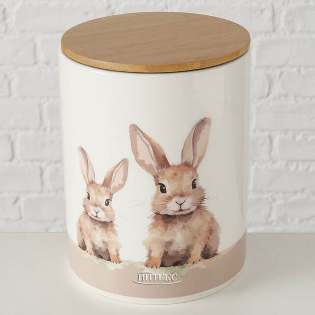 Набор банок для хранения Fluffy Rabbits 16-19 см, 2 шт Boltze