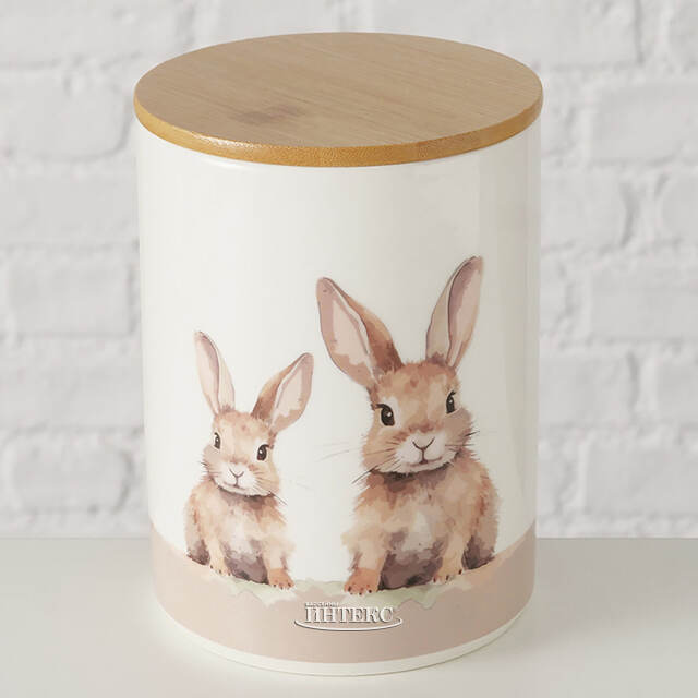 Набор банок для хранения Fluffy Rabbits 16-19 см, 2 шт Boltze