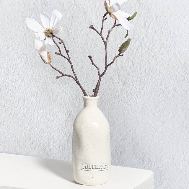 Керамическая ваза-бутылка Фуэнте-Аламо 15 см белая Boltze (Больтце)