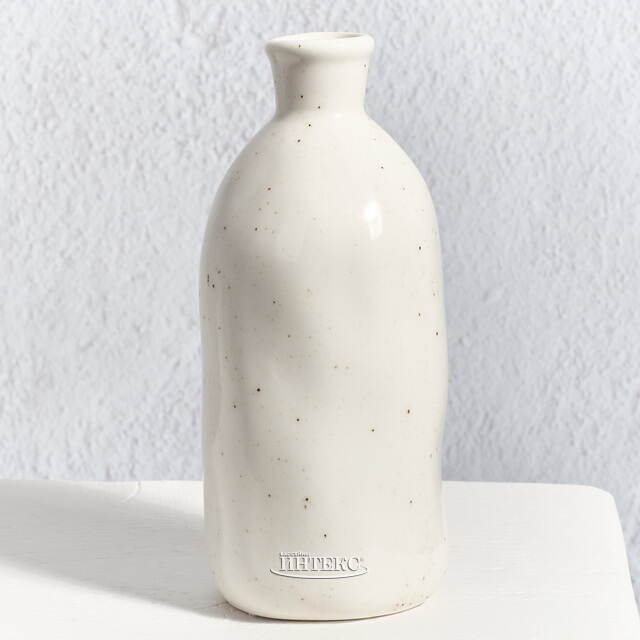 Керамическая ваза-бутылка Фуэнте-Аламо 15 см белая Boltze (Больтце)