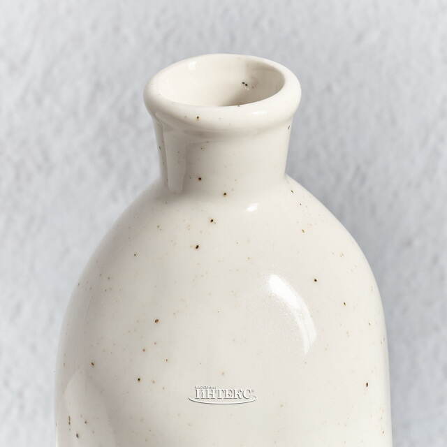 Керамическая ваза-бутылка Фуэнте-Аламо 15 см белая Boltze (Больтце)