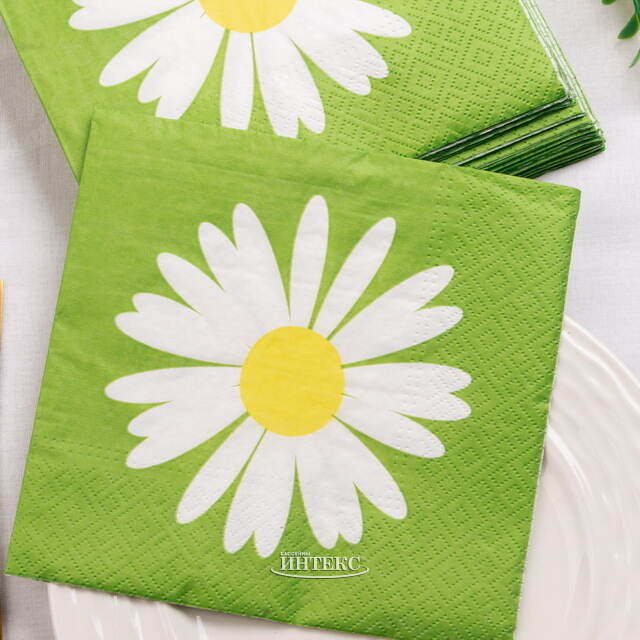 Бумажные салфетки Ромашки 17*17 см, 20 шт Boltze (Больтце)