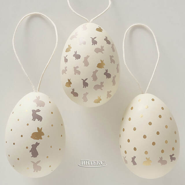 Пасхальные украшения Яйца Кролики Тинка 6 см, 12 шт Boltze (Больтце)