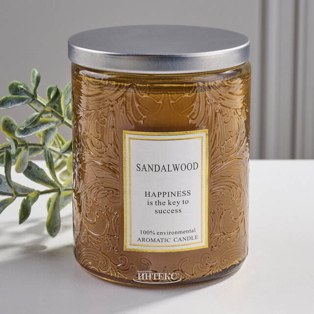 Ароматическая свеча Enjoing Life Series: Sandalwood 9 см, 32 часа горения Kaemingk (Кейминг)