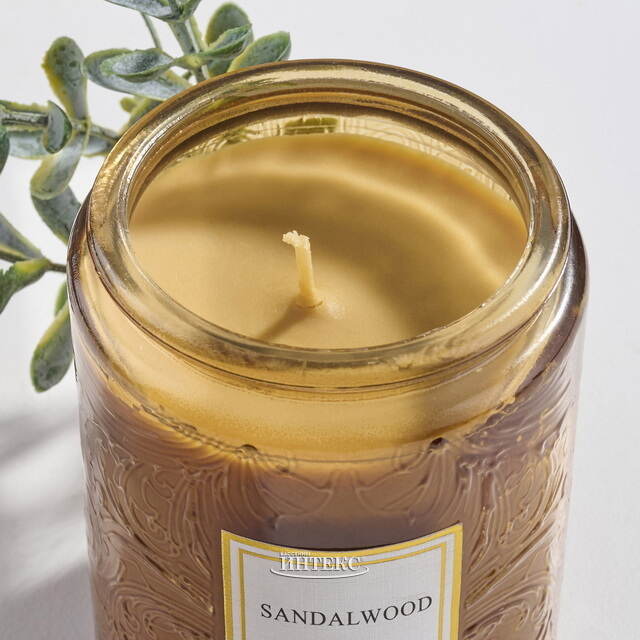 Ароматическая свеча Enjoing Life Series: Sandalwood 9 см, 32 часа горения Kaemingk (Кейминг)