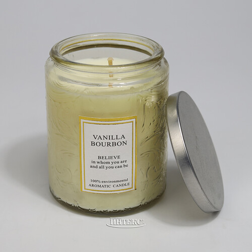 Ароматическая свеча Enjoing Life Series: Vanilla Bourbon 9 см, 32 часа горения Kaemingk