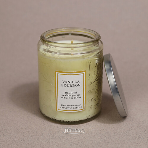 Ароматическая свеча Enjoing Life Series: Vanilla Bourbon 9 см, 32 часа горения Kaemingk