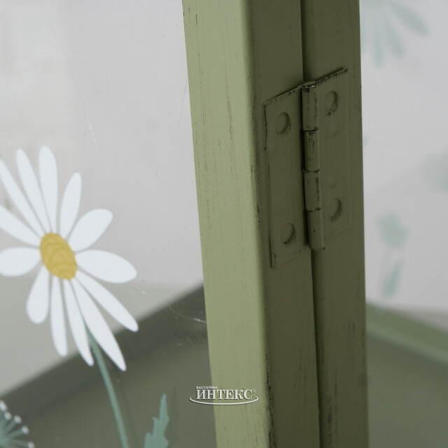 Подсвечник - домик Camomile 27*14 см зеленый Boltze