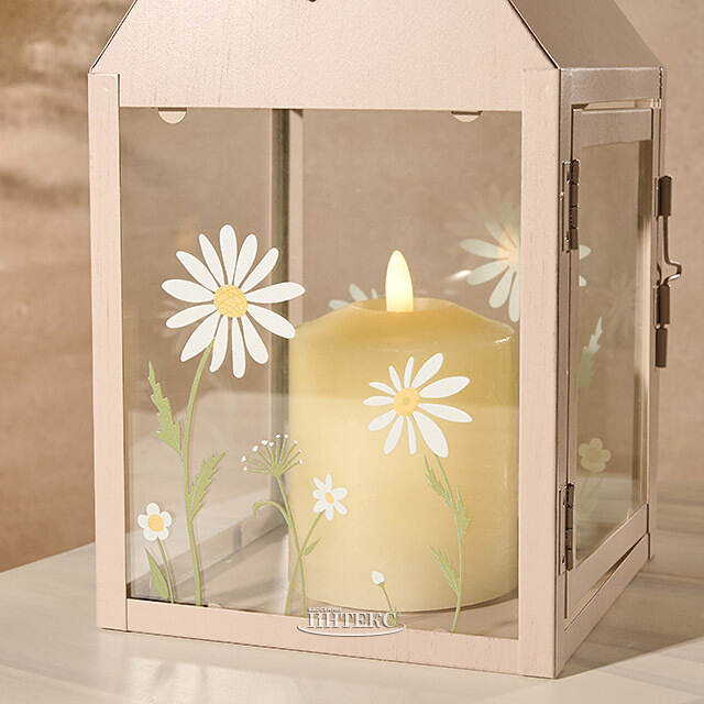 Подсвечник - домик Ромашки и пчелки 27 см бежевый Boltze (Больтце)