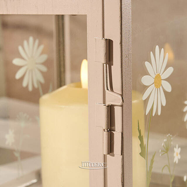 Подсвечник - домик Ромашки и пчелки 27 см бежевый Boltze (Больтце)