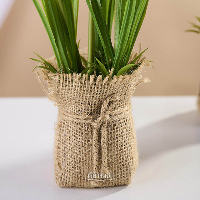 Искусственный цветок в горшке Мускари 19 см Boltze