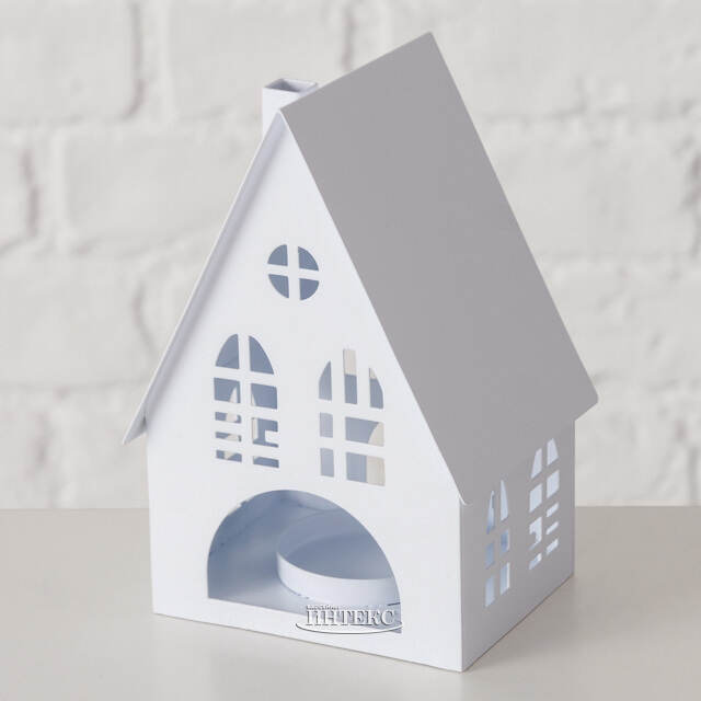 Набор подсвечников - домиков Белфаст 13-38 см белый, 3 шт Boltze (Больтце)