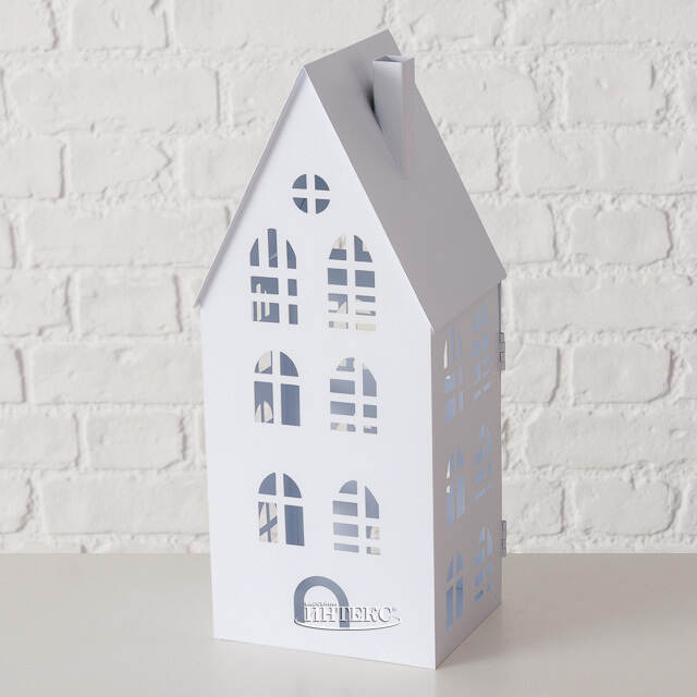 Набор подсвечников - домиков Белфаст 13-38 см белый, 3 шт Boltze (Больтце)