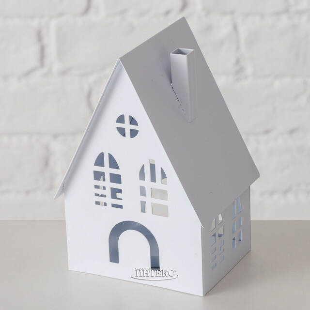 Набор подсвечников - домиков Белфаст 13-38 см белый, 3 шт Boltze (Больтце)