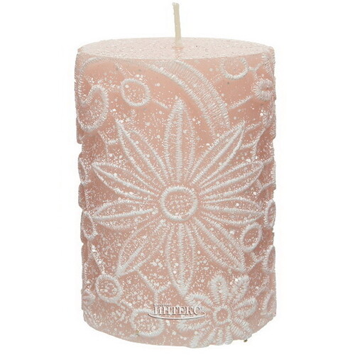 Декоративная свеча Jardin de Flores 10*7 см, розовая Kaemingk