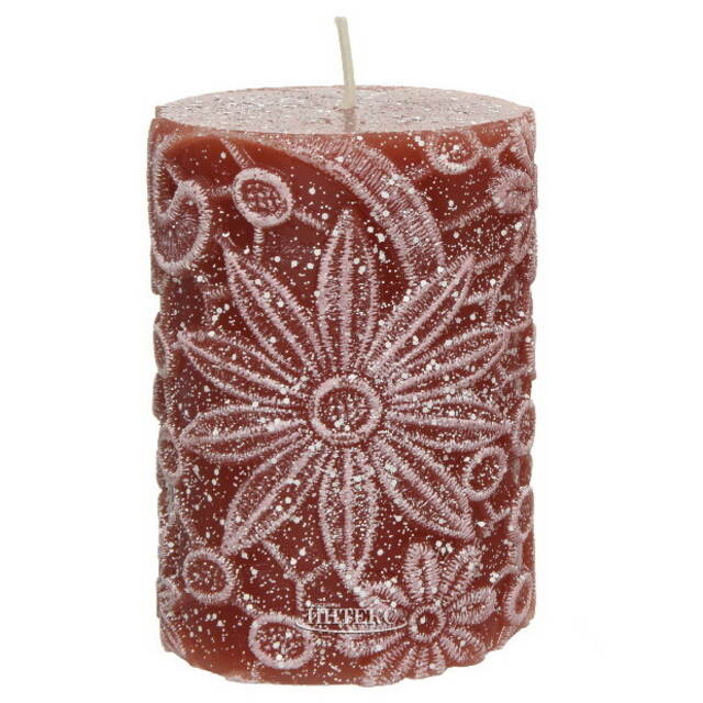 Декоративная свеча Jardin de Flores 10*7 см терракотовая Kaemingk