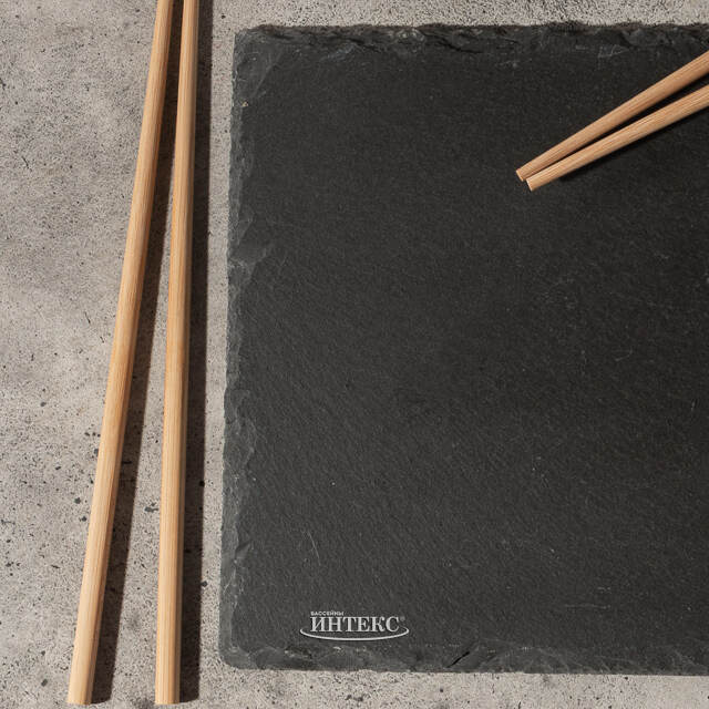 Набор для суши с подносом из сланца 30*20 см, 5 предметов Koopman